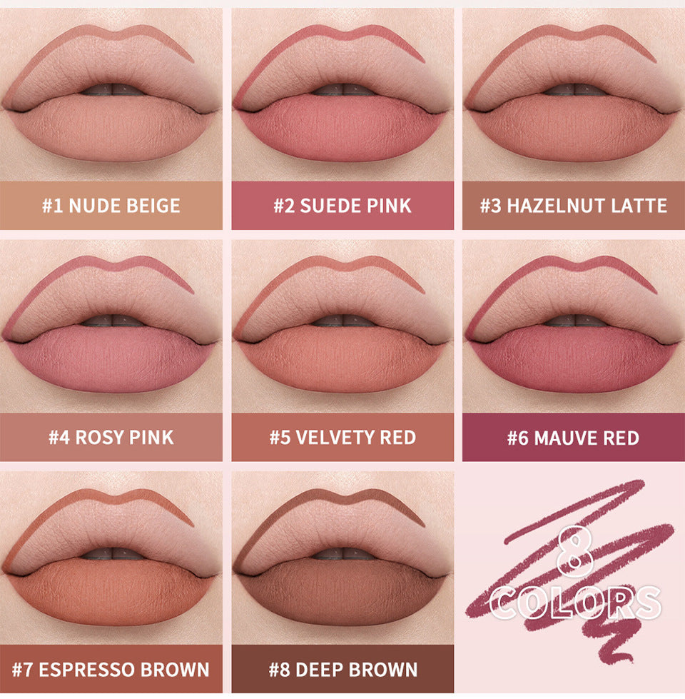 Creamy Lip Liner That Glides On Smoothly Without Tugging – High-Pigment, Blendable Soft Matte Color with Long-Lasting Wear