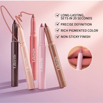 Creamy Lip Liner That Glides On Smoothly Without Tugging – High-Pigment, Blendable Soft Matte Color with Long-Lasting Wear