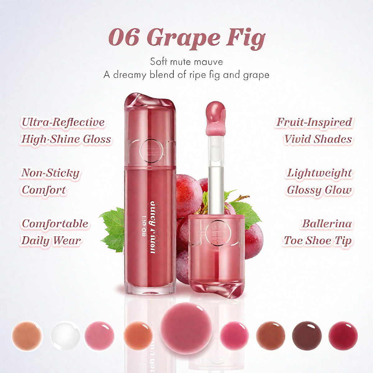 Juicy Glow Lip Oil – High-Shine Hydrating Lip Gloss with Lightweight Non-Sticky Finish
