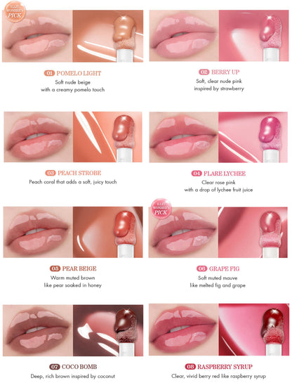 Juicy Glow Lip Oil – High-Shine Hydrating Lip Gloss with Lightweight Non-Sticky Finish