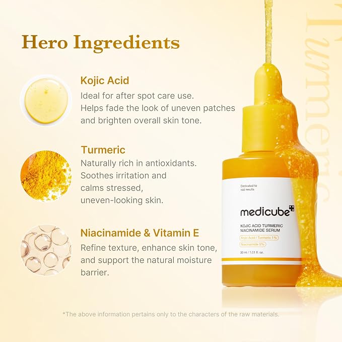 Kojic Acid & Turmeric Tone & Texture Care Set – 3-Step Daily Skincare Routine