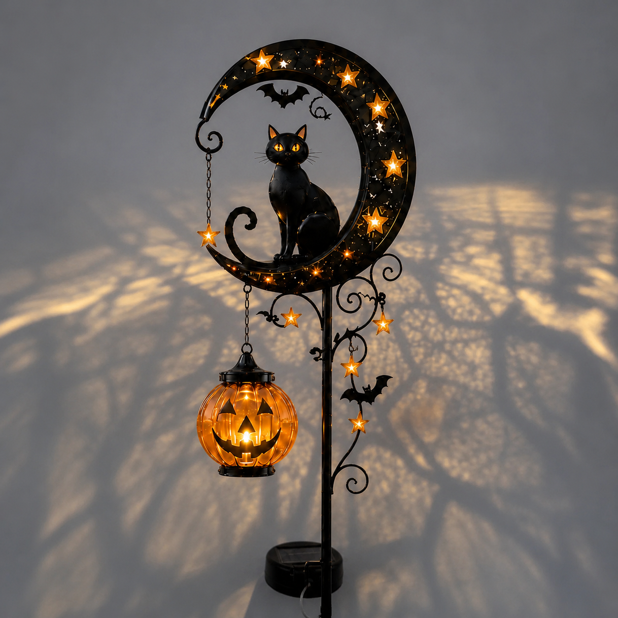 🎃 Halloween Pumpkin Moon Garden Stake Light