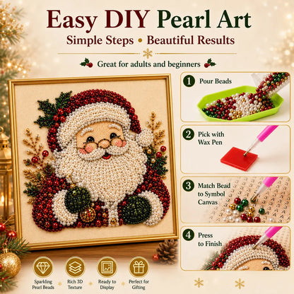 3D Pearl Diamond Painting DIY Kit – Christmas & Halloween Holiday Wall Art