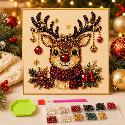 3D Pearl Diamond Painting DIY Kit – Christmas & Halloween Holiday Wall Art