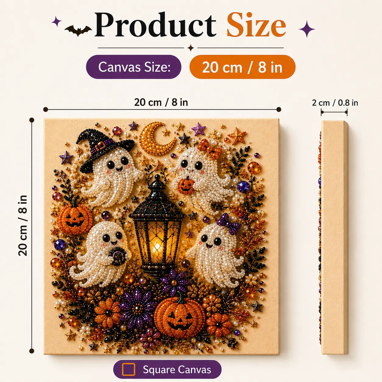 3D Pearl Diamond Painting DIY Kit – Christmas & Halloween Holiday Wall Art
