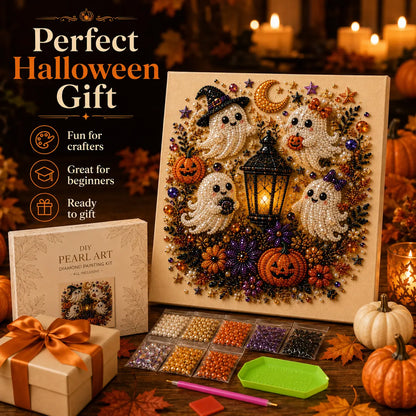 3D Pearl Diamond Painting DIY Kit – Christmas & Halloween Holiday Wall Art