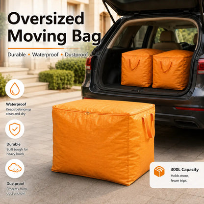 300L Jumbo Storage Bag | Heavy-Duty Moving & Closet Organizer