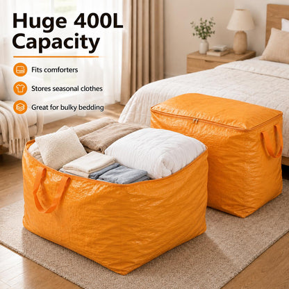 300L Jumbo Storage Bag | Heavy-Duty Moving & Closet Organizer