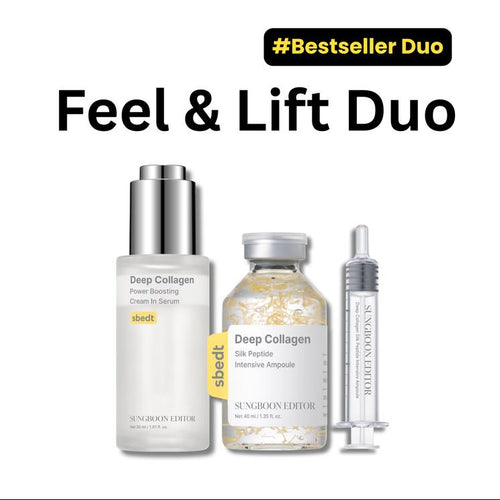 Peptide & Collagen Hydration Duo – Firming Serum + Silk Ampoule for Smooth, Plump & Glowing Skin