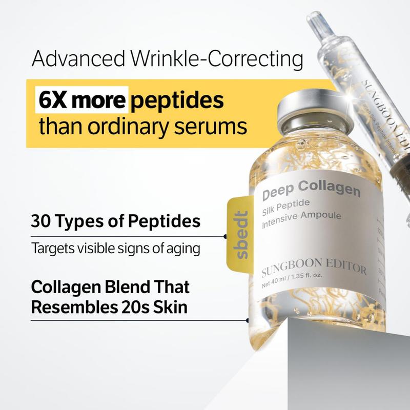 Peptide & Collagen Hydration Duo – Firming Serum + Silk Ampoule for Smooth, Plump & Glowing Skin