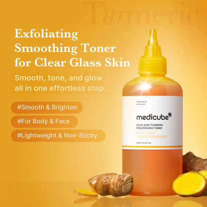 Kojic Acid & Turmeric Tone & Texture Care Set – 3-Step Daily Skincare Routine