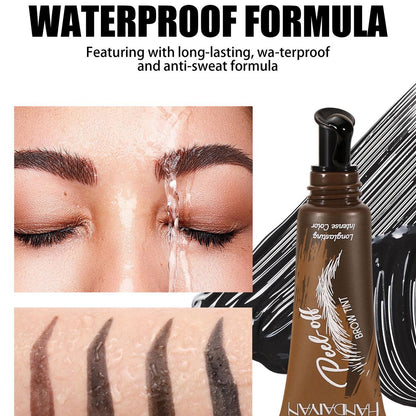5-Color Peel-Off Brow Tint – Waterproof Long-Lasting Eyebrow Tint for Natural, Defined Brows
