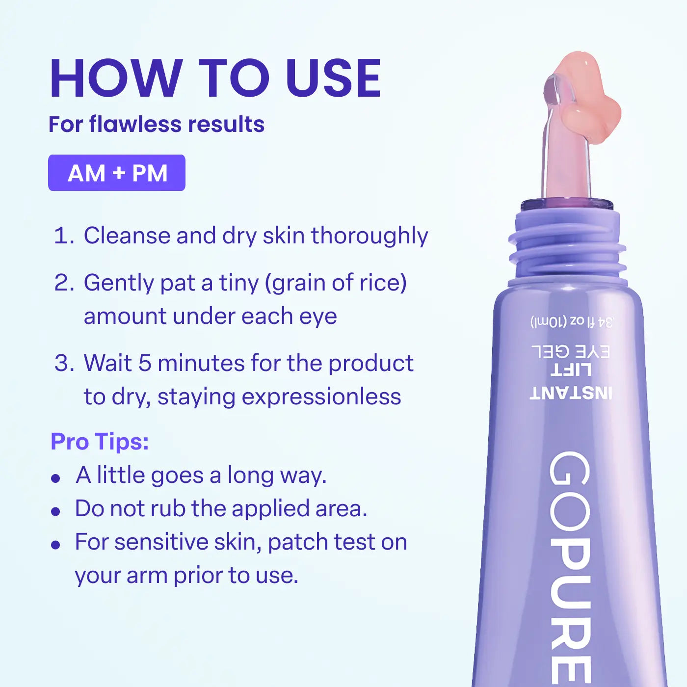 Instant Lift Under Eye Gel – Firming Eye Treatment for Puffiness, Fine Lines & Dark Circles