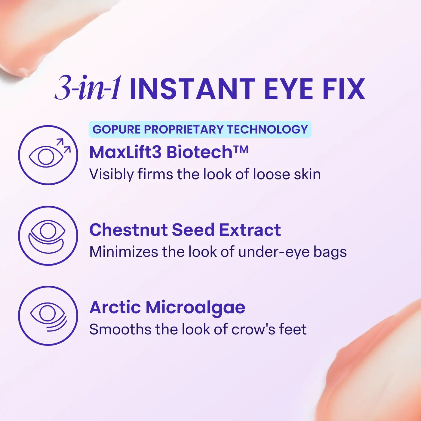 Instant Lift Under Eye Gel – Firming Eye Treatment for Puffiness, Fine Lines & Dark Circles