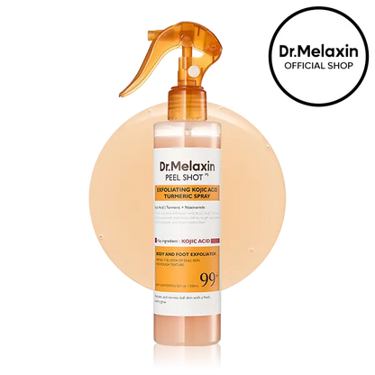 Kojic Acid Turmeric Body Brightening Spray | Exfoliating Treatment for Rough & Uneven Skin Tone