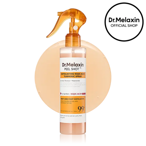 Kojic Acid Turmeric Body Brightening Spray | Exfoliating Treatment for Rough & Uneven Skin Tone