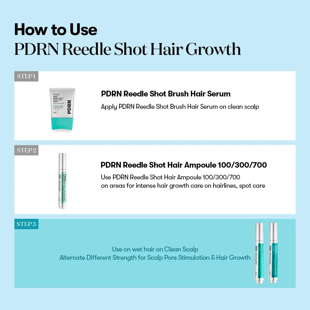 PDRN Scalp Serum Hair Brush – Hair Thickening & Fuller-Looking Hair, Root Volume, Hairline & Dry Scalp Care, Lightweight Daily Root Treatment