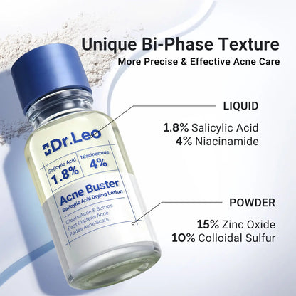 Drying Lotion for Pimple & Body Acne | Visibly Shrinks Pimples in 24 Hours & Helps Fade Acne Marks in 7 Days | 1.8% Salicylic Acid, 10% Sulfur & 4% Niacinamide | 20ml