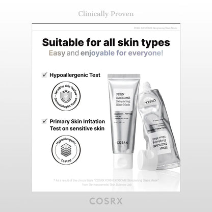 PDRN Exosome Glass Skin Mask – Smooth Rough Texture, Deeply Hydrate & Reveal a Plump Radiant Glow