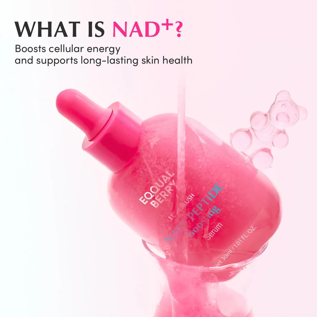 NAD+ Peptide Boosting Serum & Cream Duo | Pink Cream for Anti-Aging, Firming & Lifting, Jawline, Neck, Décolleté