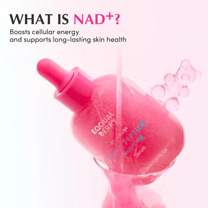 NAD+ Peptide Boosting Serum & Cream Duo | Pink Cream for Anti-Aging, Firming & Lifting, Jawline, Neck, Décolleté