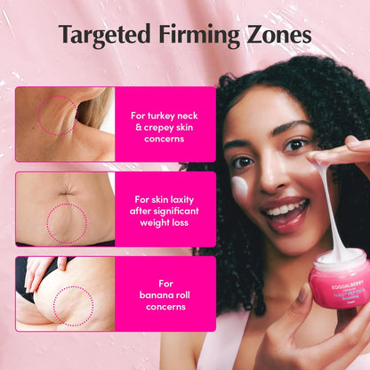 NAD+ Peptide Boosting Serum & Cream Duo | Pink Cream for Anti-Aging, Firming & Lifting, Jawline, Neck, Décolleté