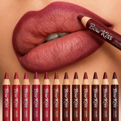 12-Piece Waterproof Matte Lip Liner Set with Sharpener – Easy-Glide Color for Precise, Defined Lips