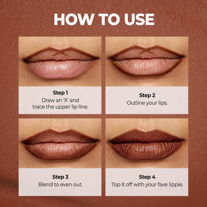 Creamy Lip Liner That Glides On Smoothly Without Tugging – High-Pigment, Blendable Soft Matte Color with Long-Lasting Wear
