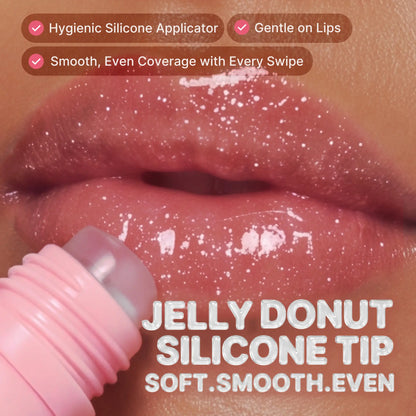 [NEW][medicube]PDRN Peptide Glossy Lip Balm – Hydrating Plumping Lip Gloss with Hyaluronic Acid & Shea Butter, Sheer Pink Pearl Shine