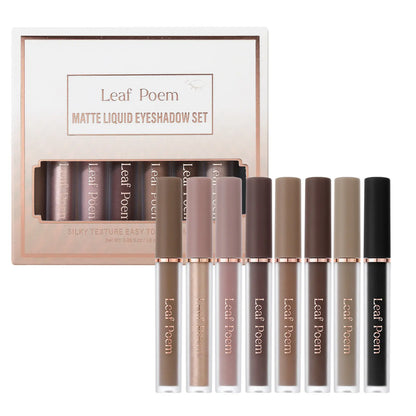8-Shade Matte Liquid Eyeshadow Pen Set – Blendable, Waterproof & Long-Lasting Eye Color