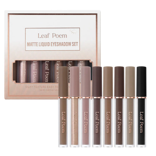 8-Shade Matte Liquid Eyeshadow Pen Set – Blendable, Waterproof & Long-Lasting Eye Color