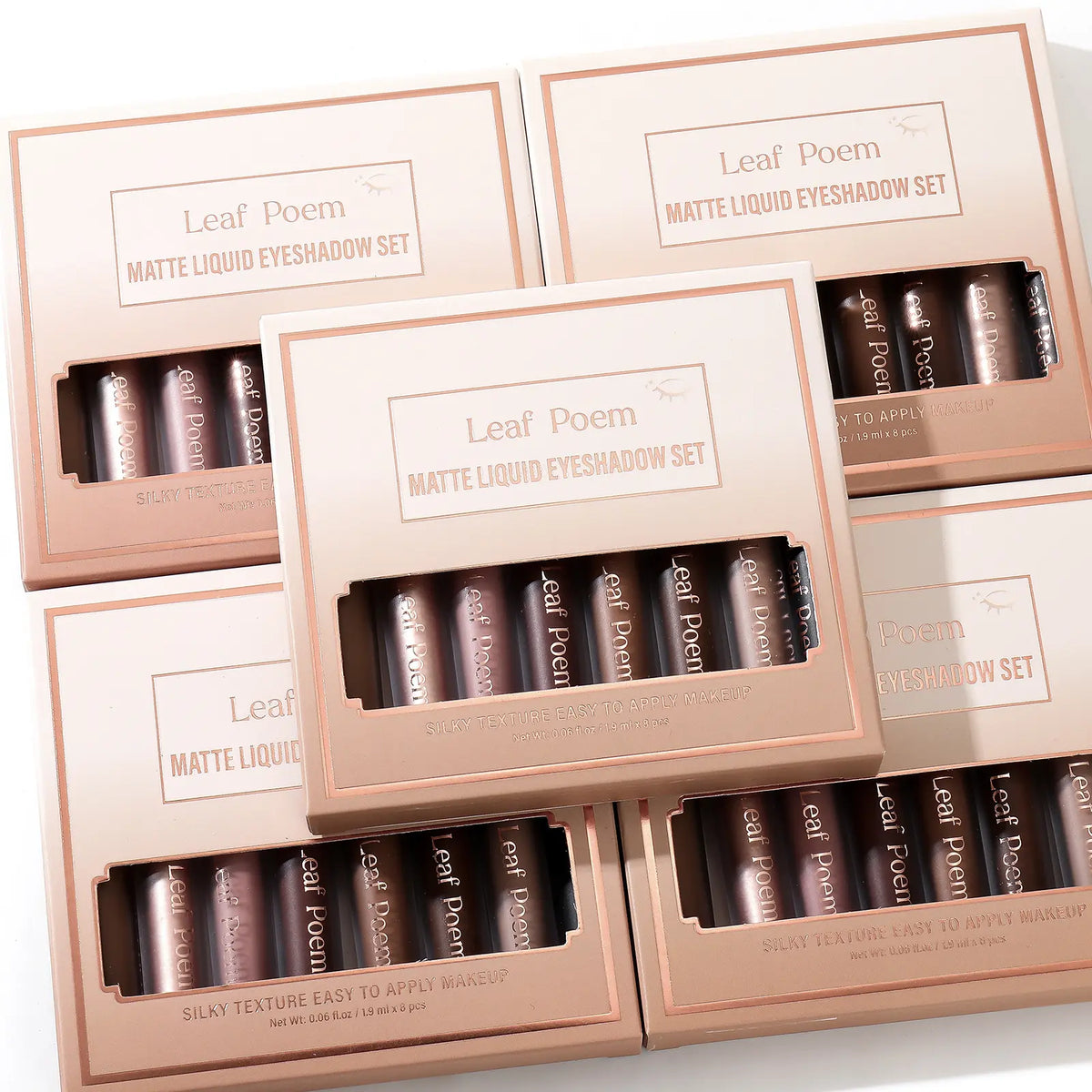 8-Shade Matte Liquid Eyeshadow Pen Set – Blendable, Waterproof & Long-Lasting Eye Color