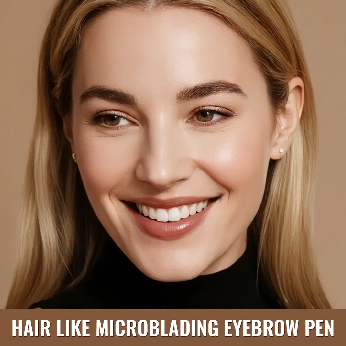 2-in-1 Hair-Like Eyebrow Pen & Eyeliner – Waterproof Dual-Ended Brow Pencil with Fine Brush Tip