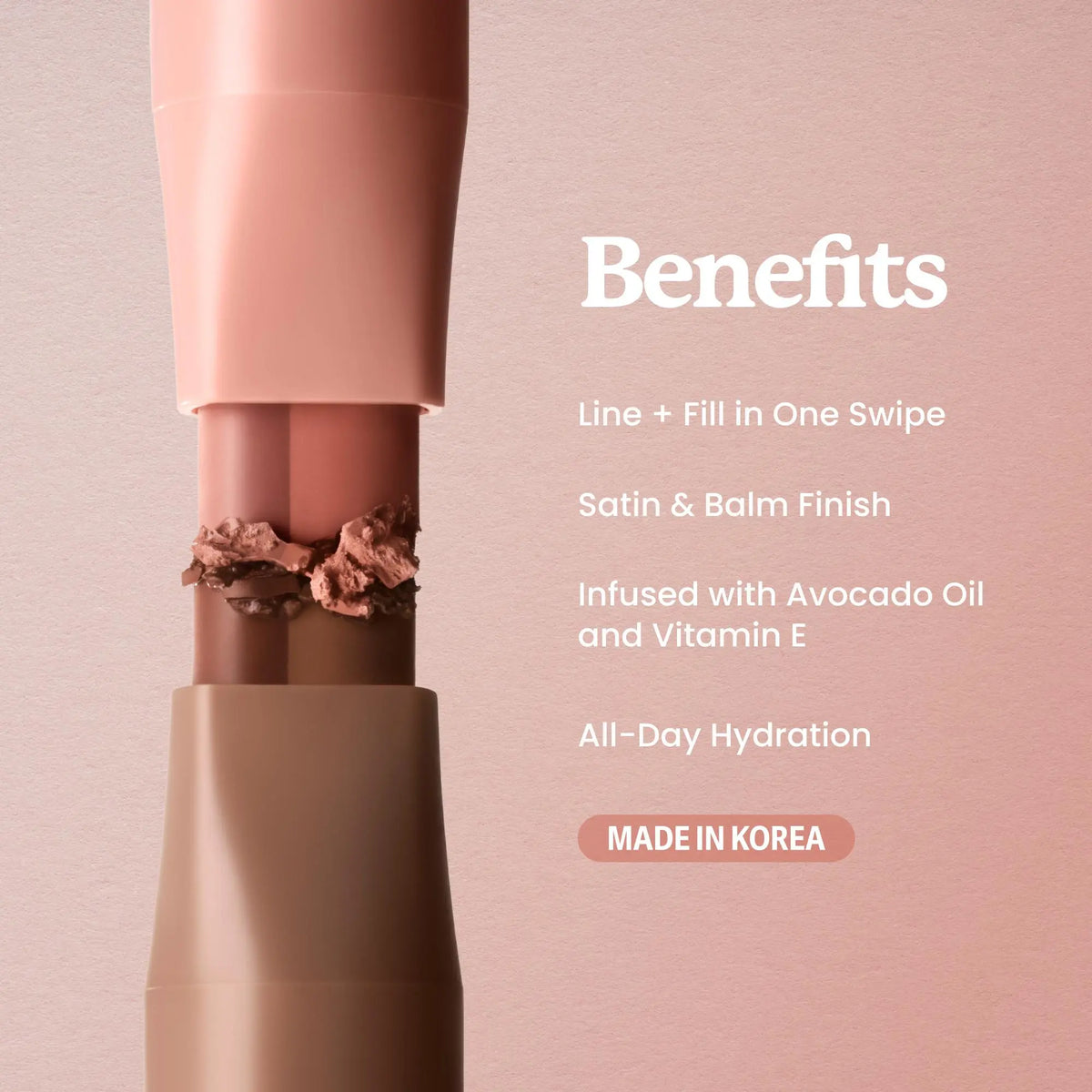 2-in-1 Lip Definer Balm – Line & Fill in One Swipe | Satin Finish Hydrating Lip Color
