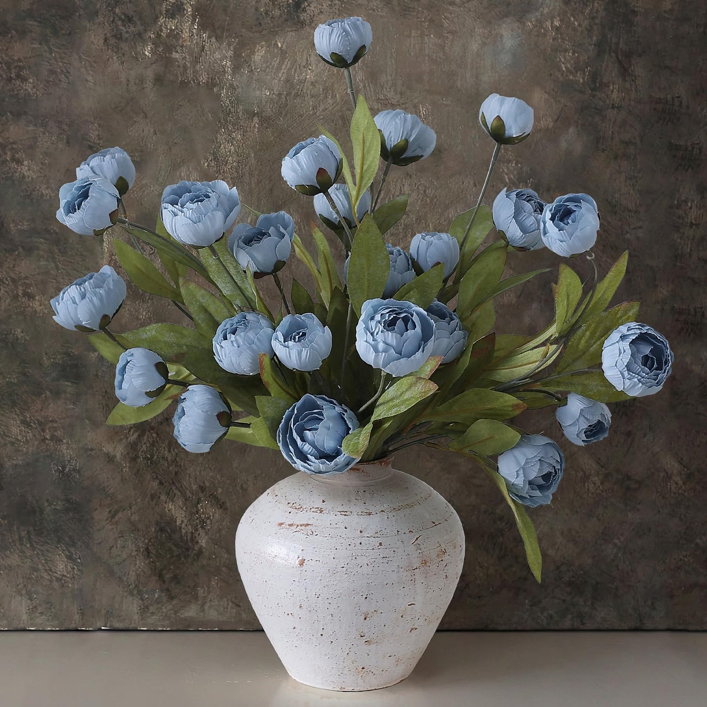 27" Artificial Peony Stems – Elegant Silk Flowers for DIY Bouquets, Wedding & Home Décor