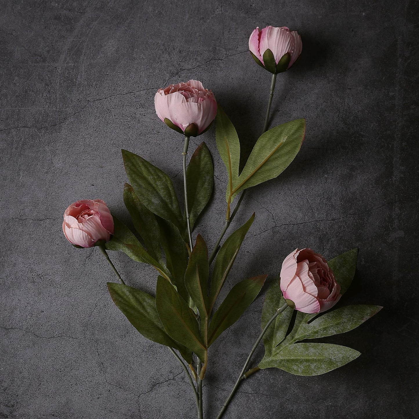 27" Artificial Peony Stems – Elegant Silk Flowers for DIY Bouquets, Wedding & Home Décor
