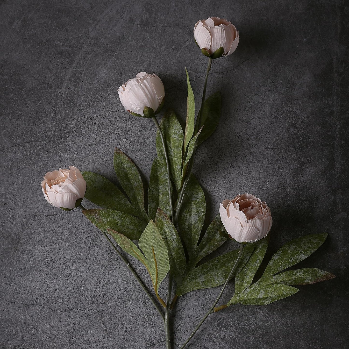 27" Artificial Peony Stems – Elegant Silk Flowers for DIY Bouquets, Wedding & Home Décor