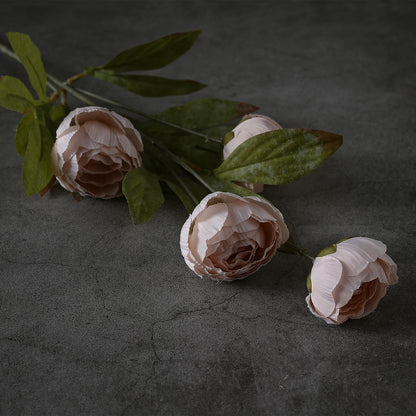 27" Artificial Peony Stems – Elegant Silk Flowers for DIY Bouquets, Wedding & Home Décor