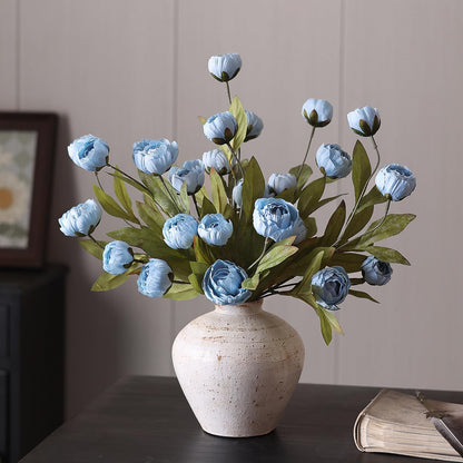 27" Artificial Peony Stems – Elegant Silk Flowers for DIY Bouquets, Wedding & Home Décor